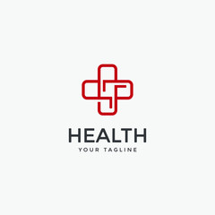 Obraz premium modern health or medical logo