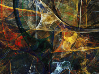 brown abstract fractal background 3d rendering illustration