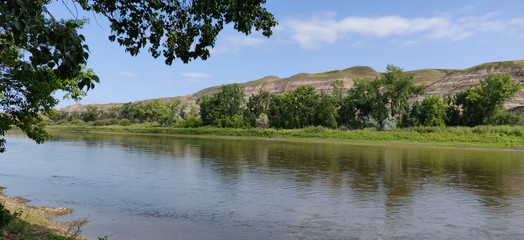 summer river view