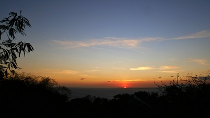 Sunset from the top of Apo Island, Visayas, Philippines