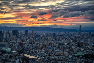Osaka sunset