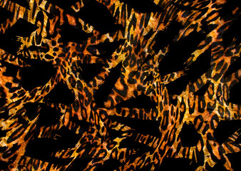 abstract leopard skin texture design