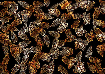 abstract leopard skin texture design
