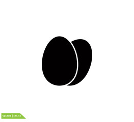 Egg icon vector logo template