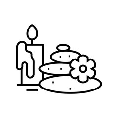 Romantic dinner line icon, concept sign, outline vector illustration, linear symbol.