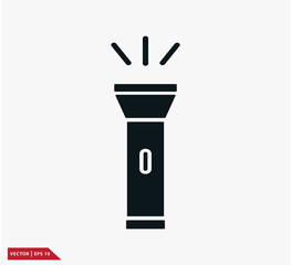 flashlight icon vector logo template