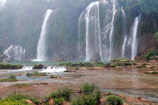 Waterfall in Vietnam's border