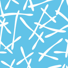 White Hand painted line pattern variation