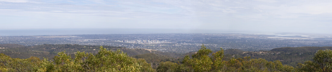 Obraz premium view from the Mount Lofty in Adelaide, Australia