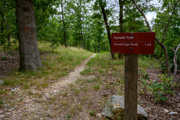 Sunset Trail Sign