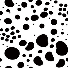 Hand-painted polka dot pattern variation