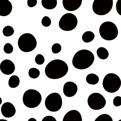 Hand-painted polka dot pattern variation