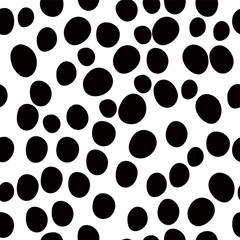 Hand-painted polka dot pattern variation