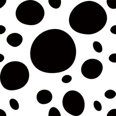 Hand-painted polka dot pattern variation
