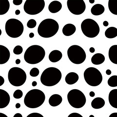 Hand-painted Aligned polka dot pattern variation