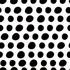Hand-painted Aligned polka dot pattern variation