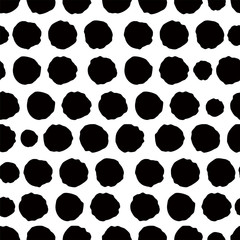 Hand-painted Aligned polka dot pattern variation