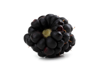 Blackberry isolated on white
