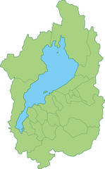 滋賀県の地図_市町村ごとに色を変えられます