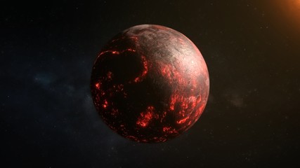 Lava Planet - 3D Rendering © Aicrovision