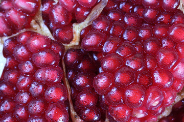 Pomegranate. Macro