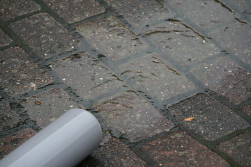 Regenwasserableitung - Hofpflaster