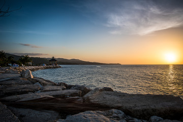 Tropical Island Sunset 