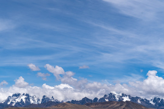 Andes Mountains in Peru Highlands