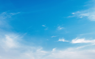 blue sky with white cloud view nature