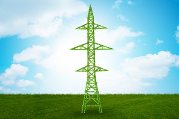 Green energy concept - 3d rendering