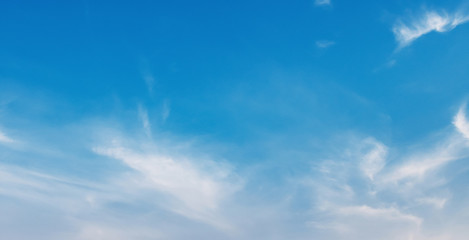 Naklejka na ściany i meble panorama blue sky with white cloud view nature