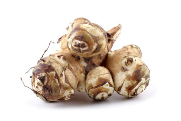 Topinambour root isolated on white background