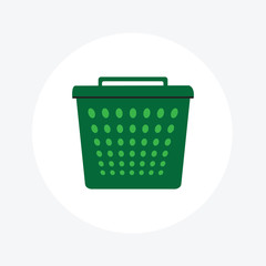 Trash icon vector. Trendy flat trash icon