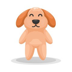cute dog cartoon design vector