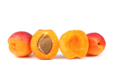 Apricots with halves