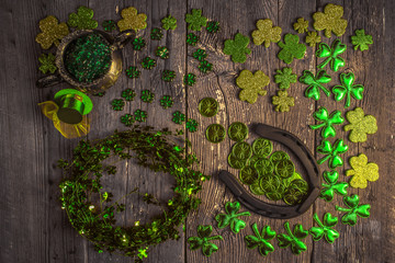 St. Patricks Day composition.