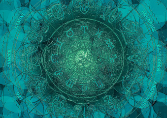 Astrology Horoscope Pattern Texture Background , Graphic Design