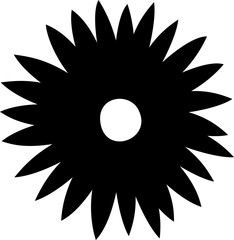 Hand-painted simple flower shape variation