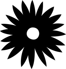 Hand-painted simple flower shape variation