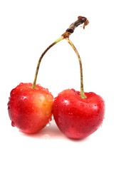 Pink cherries
