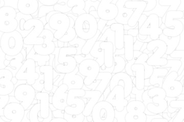 Obraz premium Numbers texture background pattern design , soft blur wallpaper