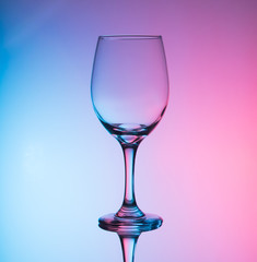 creative wine glass photography with colorful background