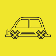 Transportation car Line Icon