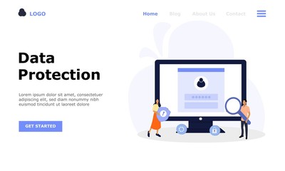 Data Protection Vector Illustration Concept, Suitable for web landing page, ui,  mobile app, editorial design, flyer, banner, and other related occasion