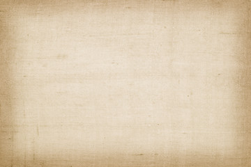 Brown linen fabric texture or background.