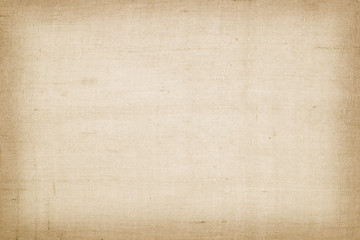 Brown linen fabric texture or background.