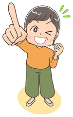 おばあちゃん シニア 女性 かわいい マンガ アニメ イラスト Wall Mural よぴんこ Yopinco