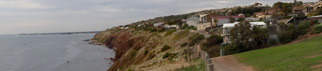 Fototapeta na wymiar Hallett Cove Boardwalk Panorama, South Australia