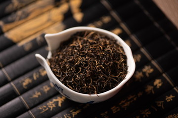 Strong black tea in Japanese tea ceremony culture