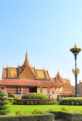 Pavilion in garden of Royal Palace, Phnom Penh, Cambodia